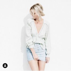 Tea n cup Peplum blouse size S